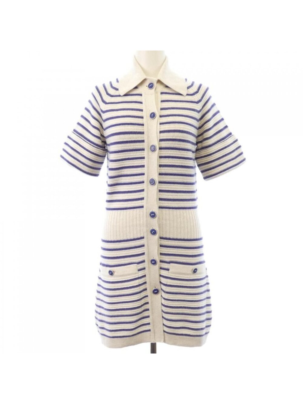 Chanel Long Cardigan Navy